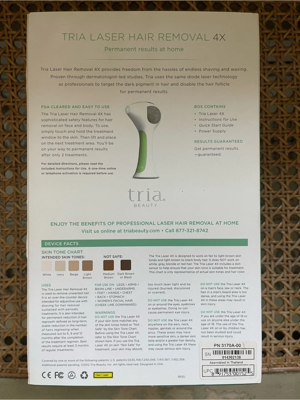 Tria Beauty Laser Hair Removal 4X